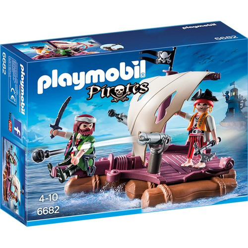 Playmobil Pirata Balsa 6682 Playset 4 A 10 Años