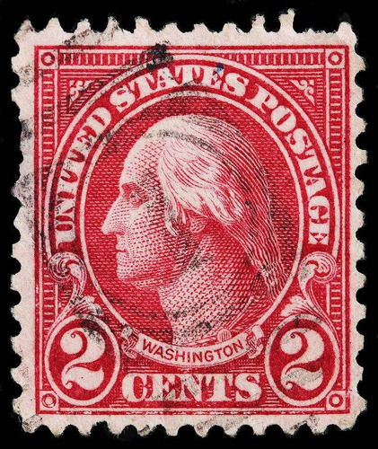 Sello United States Postage Washington 2 Cent 1922-1925