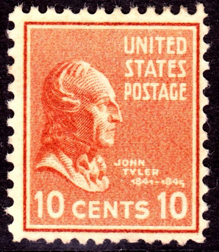 Sello Usa United Postage John Tyler 10 Cents 1939