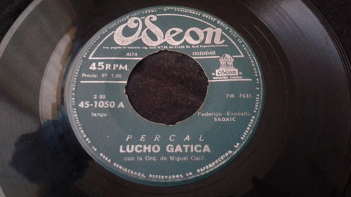 Single Lucho Gatica Percal Sin Palabras