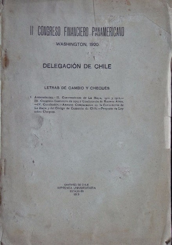 Ii Congreso Financiero Panamericano .washington 1920