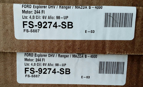 Juego Kit Empacadura Explorer 4.0 Ohv 244 Fi Mazda B-4000