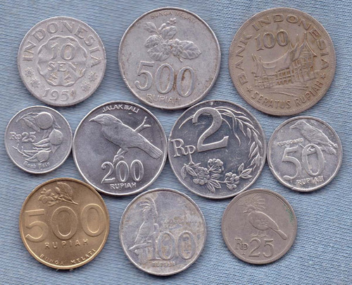 Indonesia 1951 - 2003 * 10 Monedas * Oferta !!!