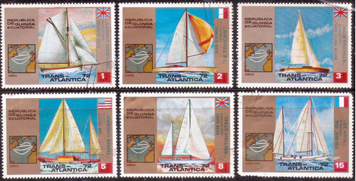 Guinea Ecuat´83 Barcos A Vela Serie Mint Compl 6 Estampillas