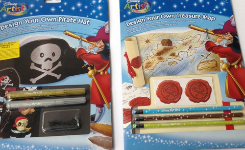 Sombrero Y Mapa Pirata Manualidad Disney Artist 2 Set