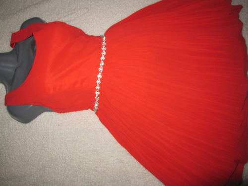 Hermoso Vestido Ina Fashion Rojo Dama Niña Diseño Princesa