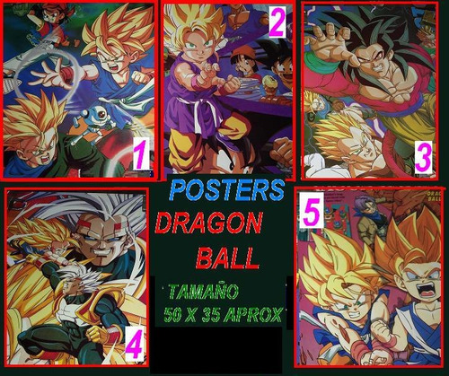Poster Lamina Dragon Ball Coleccionable Personaje Videojuego