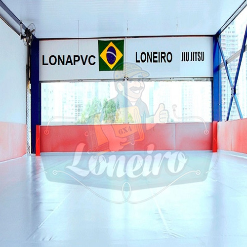 Imagem 5 de 7 de Lona Verde Emborrachada Tatame 15x1,57 Metros Ringue Mma Cobertura Piso Eva Pvc Dança Salão Esportes Eventos Festas