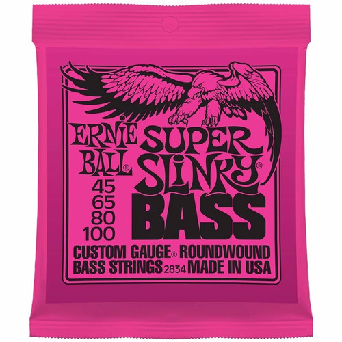 Encordado Bajo 4c Ernie Ball 045-100 Super Slinky - Plus