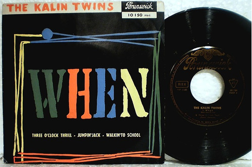 Kalin Twins When + 3 1959 Vinilo Ep (4 Tracks) Us Early Rock