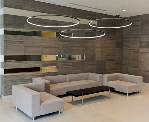 Colgante Aro Circular Led 60cm Luz Calida Buena Luz