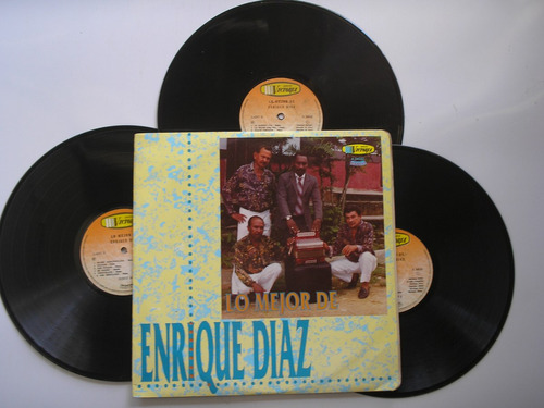 Lp Vinilo Enrique Diaz Lo Mejor 3 Lps Edicion  Colombia 1995