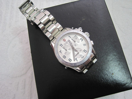 Victorinox Crono , Todo Em Aço , Caixa Com 40mm , Mov.quartz