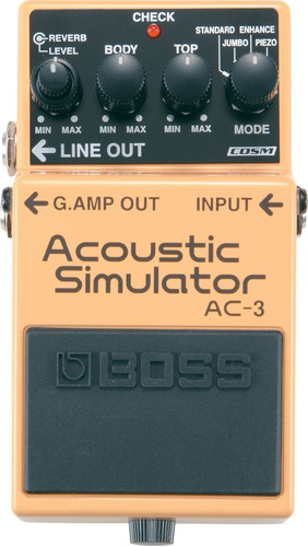 Pedal De Guitarra Ac-3 Acustic Simulator - Ac3 Boss C/nf