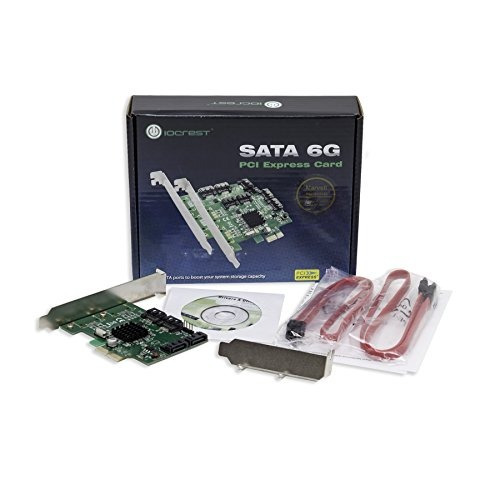Io Cresta De 4 Puertos Sata Iii Pcie 2.0 X 2 Hyperduo Raid C
