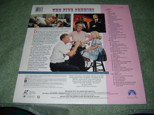 The Five Pennies (1959) Laserdisc Laser Disc Louis Armstrong (Usado)