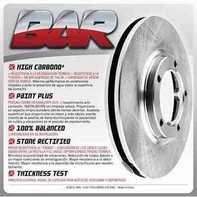 Kit X2 Discos De Freno Bar Trasero Civic 1,6 16v / 1,6i 16v