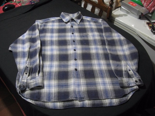 Camisa,  Afranelada Guess Talla L Manga Larga Impecable