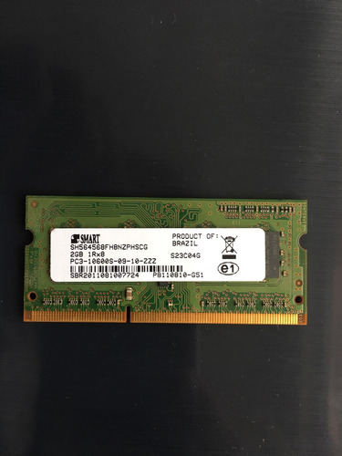Imagem 1 de 2 de Memória Ddr3 2gb Smart Para Notebook