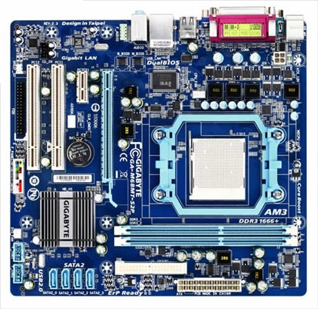 Placa Mãe Gigabyte Ga-m68mt-s2p Am3 Ddr3 Phenom Ll Atlhon Ll