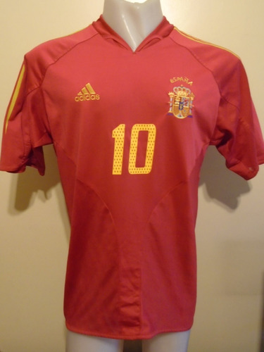 Camiseta España Euro Portugal 2004 Morientes 10 Real Madrid