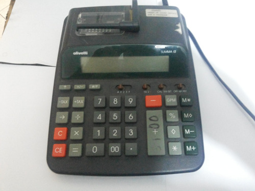 Calculadora Com Impressora Olivetti Summa 13 Usada Defeito