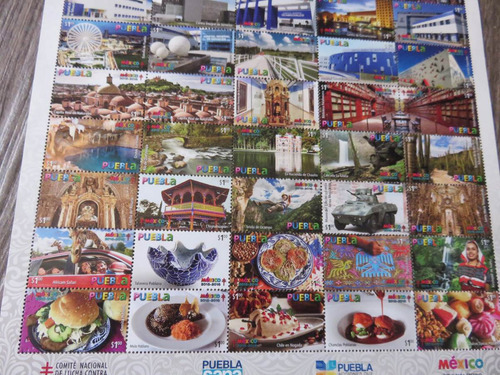 Imagen 3 de 5 de Estampilla Puebla Ciudad Patrimonio Hermosa
