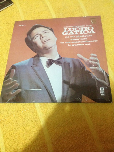 Lucho Gatica Inolvidables Con Disco De Vinil Original 