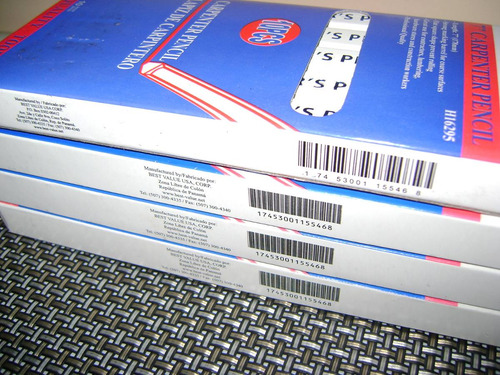 Lápiz Carpintero Por Caja Profesional Bestvalue De 7 (178mm)