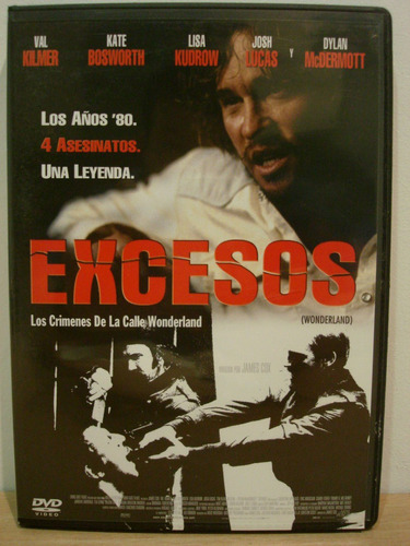 Excesos, Dvd Original, Wonderland, Val Kilmer