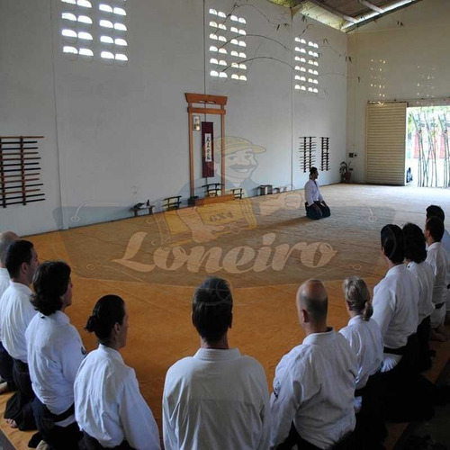 Tatame Aikido 10x6 Lona Algodão Parafinada Anti Derrapante