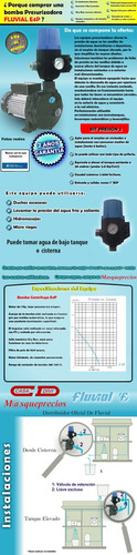 Bomba Presurizadora Fluvial Hasta 6 Baños 3 Kg Presion Kit 2
