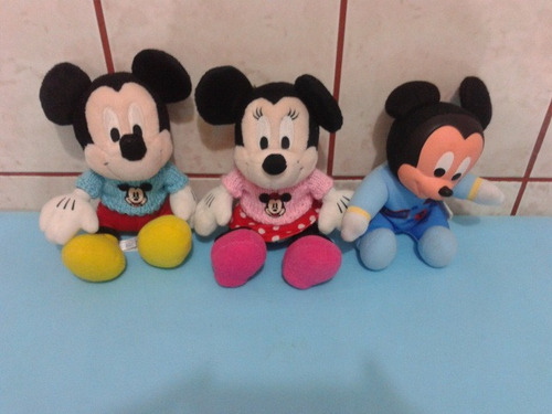 Coleção Minnie Mickey E Mickey Bebe Marca Sega E Multibrink