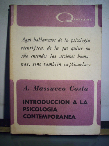 Adp Introduccion A La Psicologia Contemporanea M. Costa