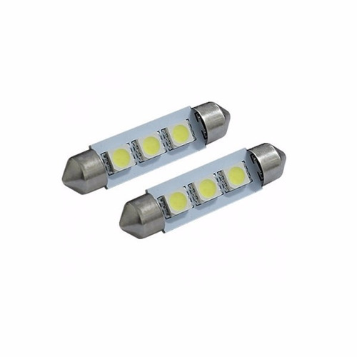 Lampada Automotiva Torpedo 3 Leds 1par 42mm Kx3