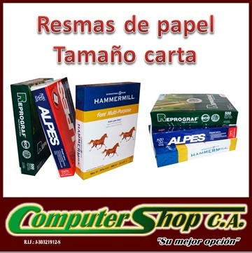 Resma De Papel Tamaño Carta / Varias Marcas / Consultar