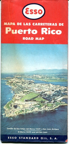 Mapa Esso Puerto Rico - Año 1959