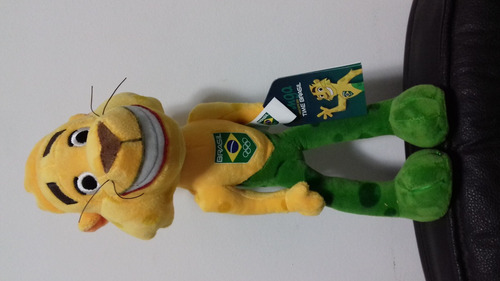 Imagem 5 de 5 de Mascote Olimpiadas Rio 2016 Time Brasil Ginga Pelucia 30 Cm