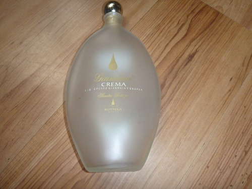 Botella Vacia De Crema De Licor De Chocolate Gianduia Italia