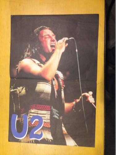 Poster U2 Anos 80 Revista Frete E Verso