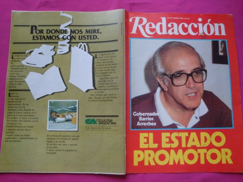 Revista Redaccion N° 169 1987 El Estado Promotor