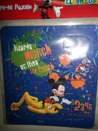 Mini Rompecabezas De 9 Piezas Mickey Mouse Disney Cotillones