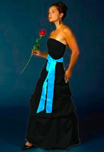 Lilasori Vestido De Fiesta Importado Talla S Color Negro