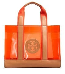 Cartera Tory Burch Transparente Naranja