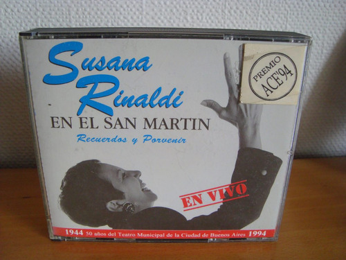 Susana Rinaldi  En El San Martín- Cd Doble-como Nuevo