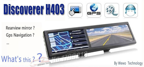 Gps 4.3 Pulgadas, Pantalla Con Espejo Retrovisor 11 Paises