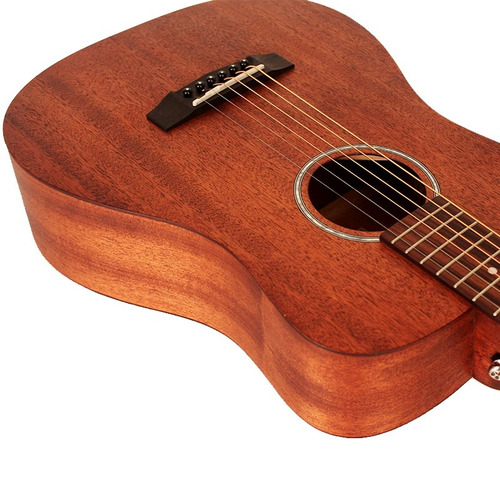 Cort Ad Mini M Op Caoba Guitarra Acustica De Viaje Con Funda