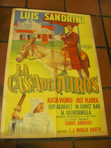 Afiches De Cine Antiguos  Con  Luis  Sandrini