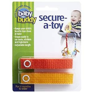 Bebé Compinche Secure-a-toy, Naranja / Oro