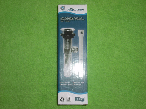 Desague Automatico Lavamanos Plastico Cromado